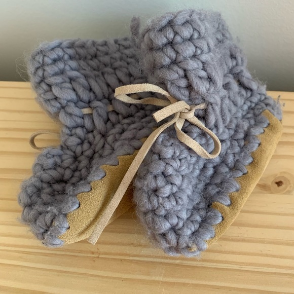 Beba Bean grey wool Sweater mocs. - Picture 2 of 4